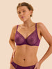Comete Moulded Underwire Bra - Blackberry