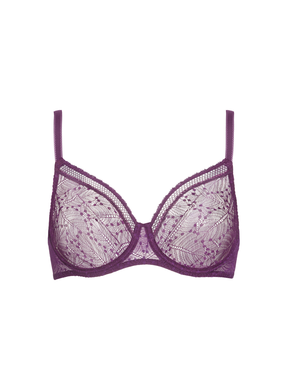 Comete Moulded Underwire Bra - Blackberry