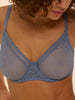 Comete Moulded Underwire Bra - Chambray Blue