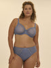 Comete Moulded Underwire Bra - Chambray Blue