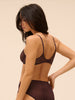 Comete Moulded Underwire Bra - Dark Brown