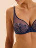 Delice Full Cup Plunge Bra - Blue Rainbow