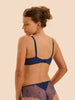 Delice Full Cup Plunge Bra - Blue Rainbow