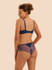 Delice Full Cup Plunge Bra - Blue Rainbow