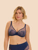 Delice Full Cup Plunge Bra - Blue Rainbow