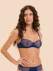 Delice Half Cup Bra - Blue Rainbow