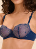 Delice Half Cup Bra - Blue Rainbow