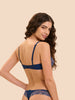 Delice Half Cup Bra - Blue Rainbow
