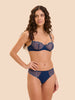 Delice Half Cup Bra - Blue Rainbow