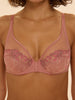 Delice Full Cup Plunge Bra - Smokey Pink