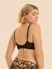 Fantasme Underwire Plunge Bra - Black Tattoo