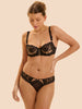 Fantasme Half Cup Bra - Black Tattoo