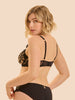 Fantasme Half Cup Bra - Black Tattoo