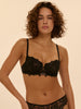 Idole Half Cup Bra - Black