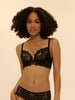 Idole Semi Padded Plunge Bra - Black