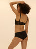 Idole Semi Padded Plunge Bra - Black