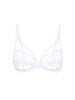 Intrigue Full Cup Plunge Bra - White