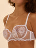 Intrigue Half Cup Bra - White