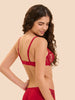 Intrigue Full Cup Plunge Bra - Opera Red
