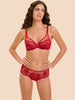 Intrigue Full Cup Plunge Bra - Opera Red
