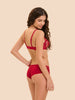 Intrigue Full Cup Plunge Bra - Opera Red