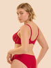 Intrigue Full Cup Plunge Bra - Opera Red