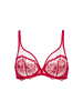 Intrigue Full Cup Plunge Bra - Opera Red