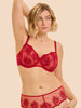 Intrigue Full Cup Control Bra - Opera Red