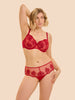 Intrigue Full Cup Control Bra - Opera Red