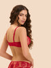 Intrigue Half Cup Bra - Opera Red