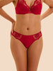 Intrigue Bikini Brief - Opera Red