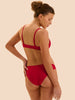Intrigue Bikini Brief - Opera Red