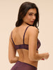 Intrigue Half Cup Bra - Purple Fig