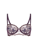 Intrigue Half Cup Bra - Purple Fig