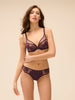 Intrigue Bikini Brief - Purple Fig