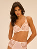 Intrigue Full Cup Plunge Bra - Sakura Pink
