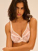 Intrigue Full Cup Plunge Bra - Sakura Pink