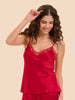 Love Me Lace Camisole - Opera Red