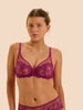 Passion Full Cup Plunge Bra - Desire Pink