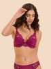Passion Triangle Push Up Bra - Desire Pink