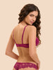 Passion Triangle Push Up Bra - Desire Pink