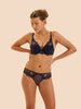 Passion Triangle Push Up Bra - Midnight