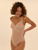 Plume 3D Control Bodysuit - Peau Rose