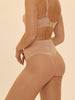 Plume High Waist Shaper Thong - Peau Rose