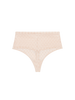 Plume High Waist Shaper Thong - Peau Rose