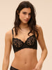 Precieuse Half Cup Bra - Black