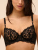 Precieuse Half Cup Bra - Black