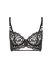 Precieuse Half Cup Bra - Black
