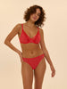 Radieuse Underwire Plunge Bra - Flamingo Red