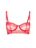 Radieuse Half Cup Bra - Flamingo Red